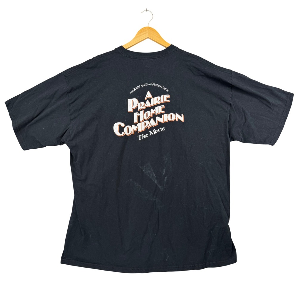 Vintage A Prairie Home Companion Movie T-Shirt Mens 2XL Black Graphic Tee